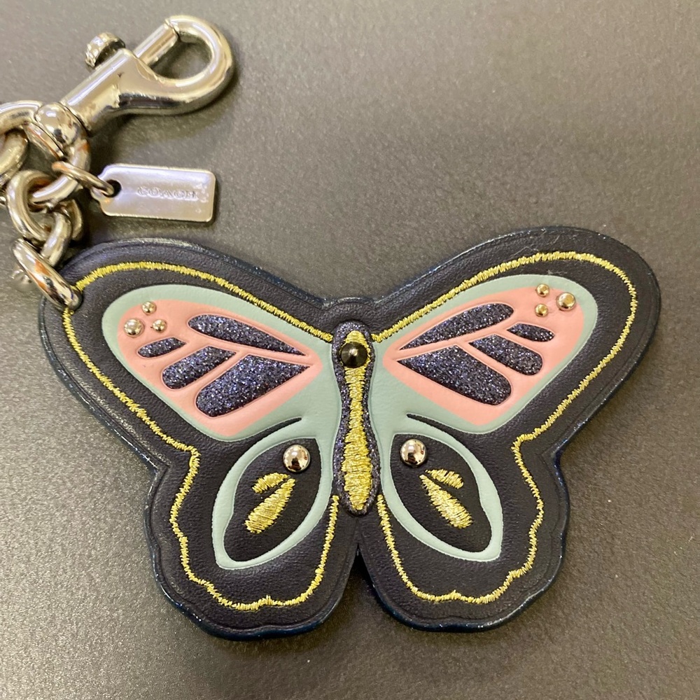 Coach Butterfly Key Ring/Bag Charm (F26789)